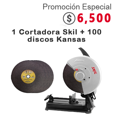 1 Cortadora Skil + 100 discos Kansas