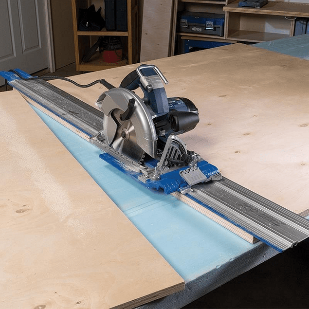 Guía de sierra circular, entre 0 y 25.6 in, carril de guía de cortador de  carpintería, aleación de aluminio para carpintería Guía de corte de sierra
